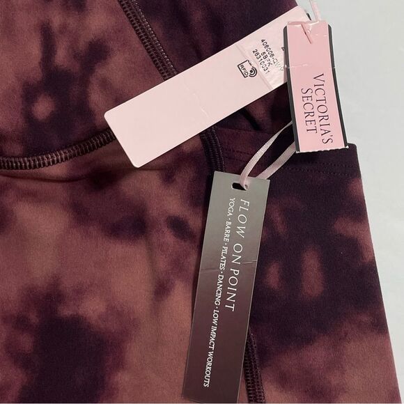 NWT Victoria’s Secret Flow On Point Leggings‎ Purple Pink Brown Size 2 - Picture 7 of 9
